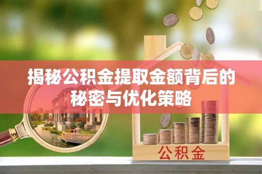 梁子湖揭秘公积金提取金额背后的秘密与优化策略