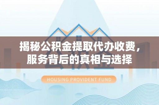 梁子湖揭秘公积金提取代办收费，服务背后的真相与选择