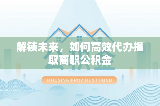 梁子湖解锁未来，如何高效代办提取离职公积金