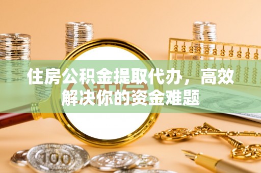 梁子湖住房公积金提取代办，高效解决你的资金难题