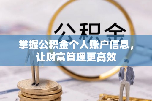 梁子湖掌握公积金个人账户信息，让财富管理更高效
