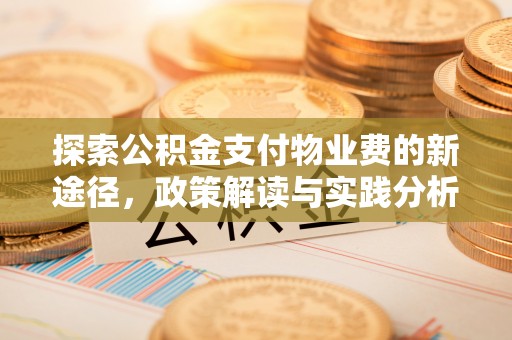 梁子湖探索公积金支付物业费的新途径，政策解读与实践分析